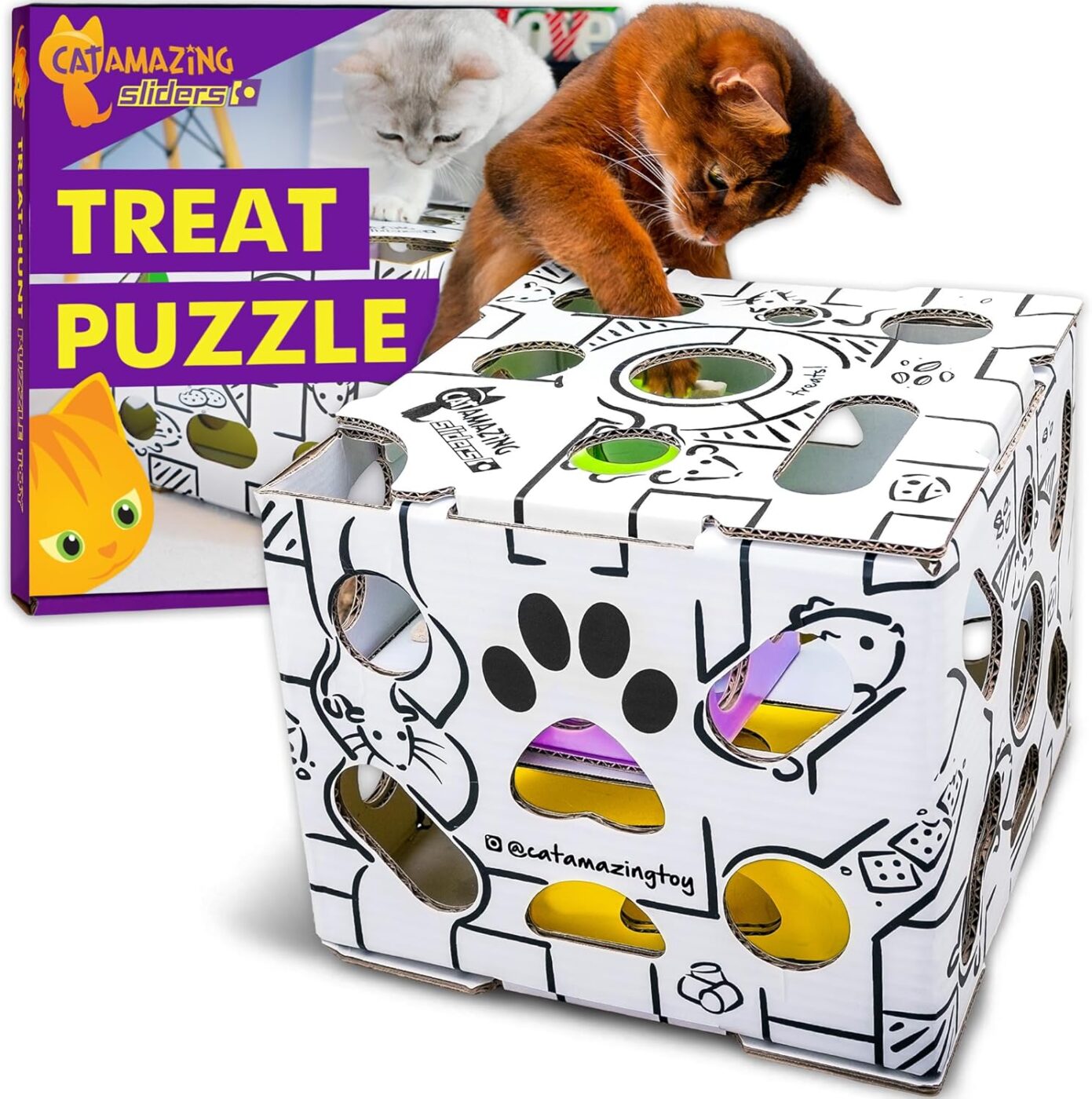 Cat Amazing Sliders interactive puzzle toy for indoor cats