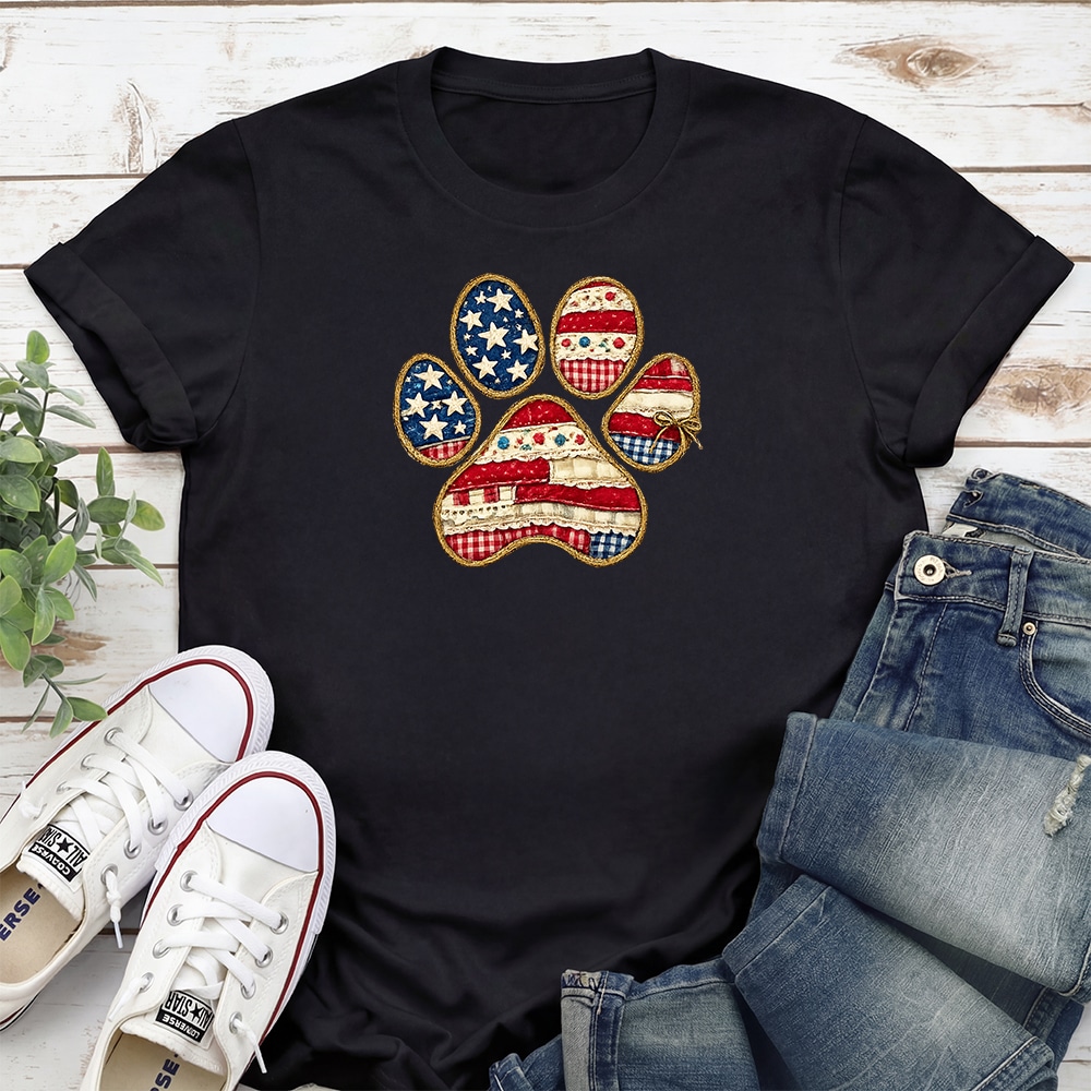 All American Pawtriot Standard Tee Black