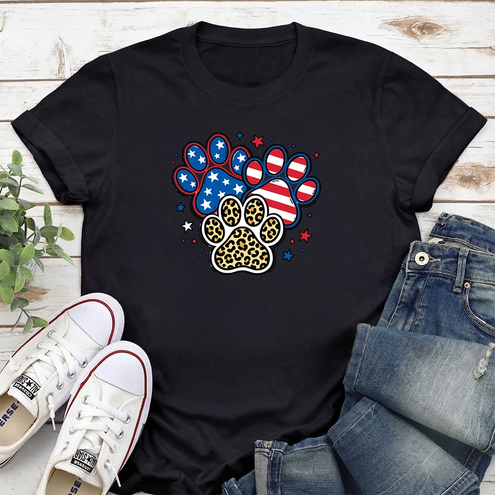 Pawty In The USA Standard Tee Black