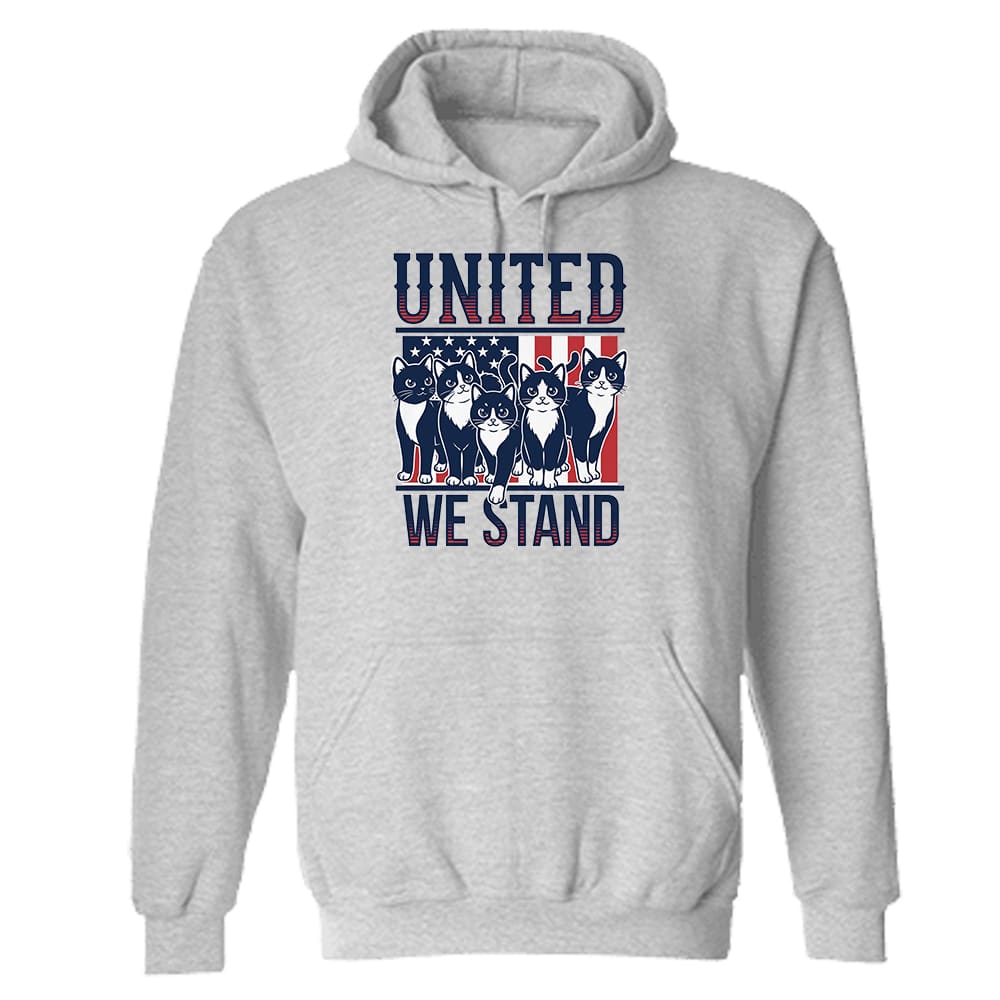 United We Stand Hoodie Heather Grey